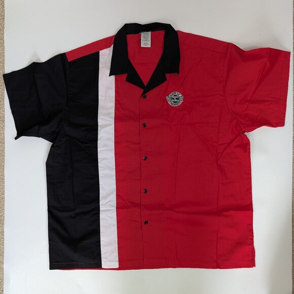 Steak N Shake Short Sleeve Uniform Shirt Button Up Bowling Style 2XL - Picture 1 of 3